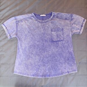 Zenana Acid Wash Shirt - Marlin